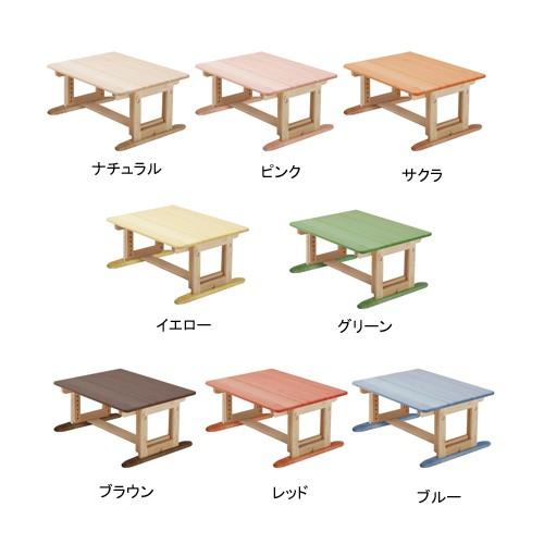 キッズデスク 木製 キッズテーブル おしゃれ 8色 カラー 子供用テーブル ひのき 無垢 高さ調節 子供部屋 家具 日本製_15
