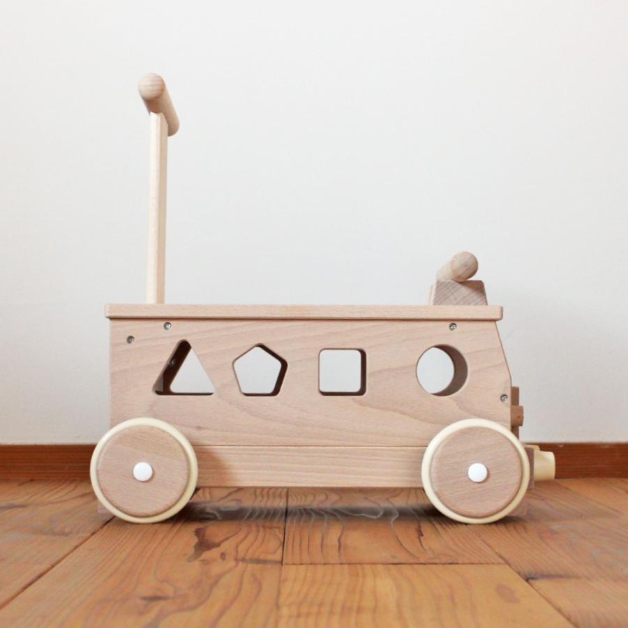 おもちゃ 木製 手押し車 乗用玩具 木のおもちゃ 1歳 赤ちゃん 出産祝い プレゼント パズルバス 日本製　｜marui-kagu｜05