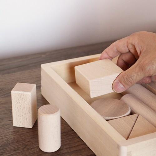 【知育玩具】木製知育玩具セット つみき 木製 知育玩具 木のおもちゃ 積み木 2段 44ピース ギフト