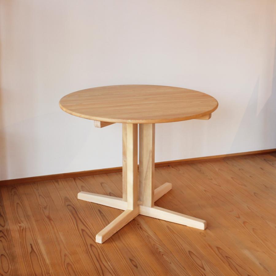 丸テーブル ダイニング 90cm 4人 2人 おしゃれ 円形 食卓 木製 北欧