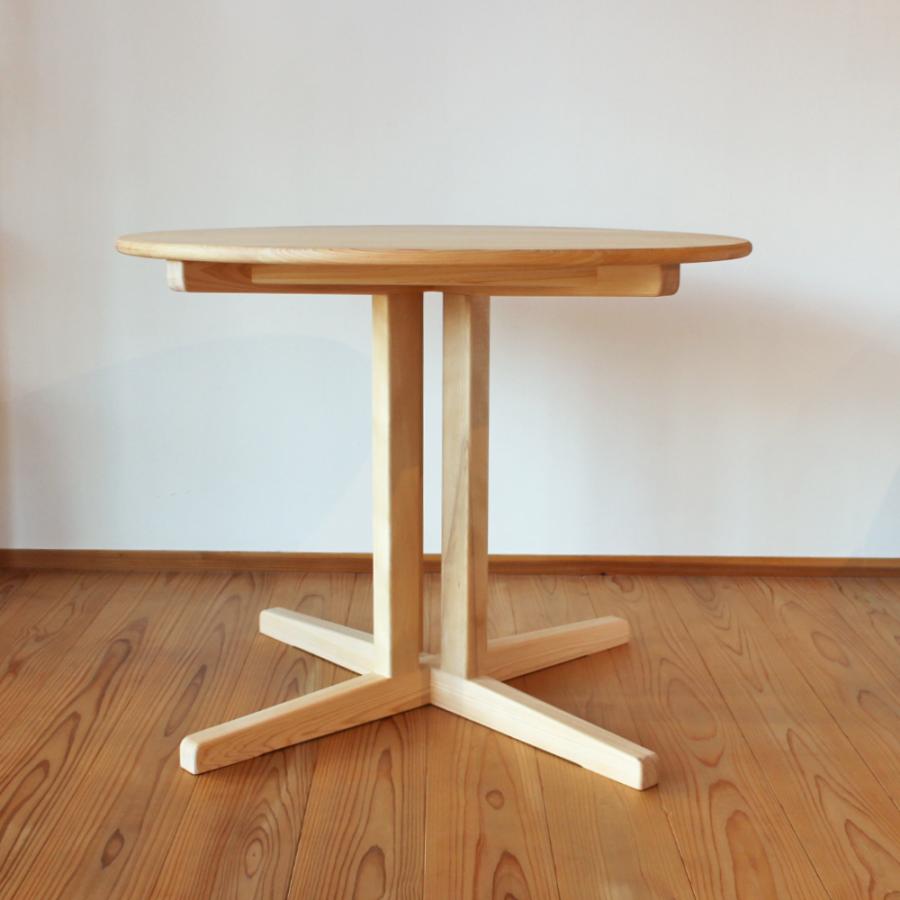 丸テーブル ダイニング 90cm 4人 2人 おしゃれ 円形 食卓 木製 北欧