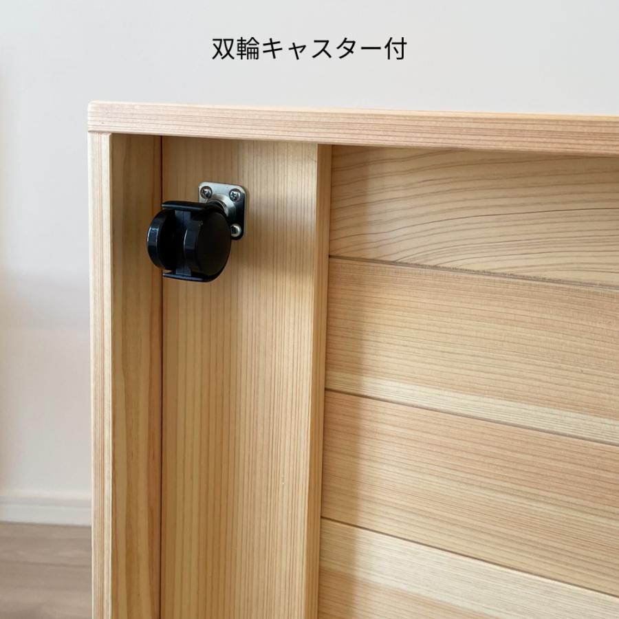 なな★送料無料★オーダー可★木製ベッド下収納② ベッド下収納 引き出し 収納 2個 木製 ベッド下 キャスター付き 天然木