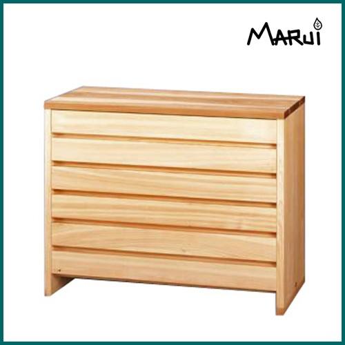 チェスト 6段 ローチェスト 国産 ヒノキ 無垢 檜 オイル塗料 天然木製