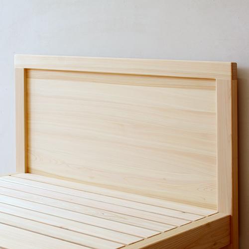 シングルベッド ひのき  マットレス用 ベッドフレーム パネルヘッドボード  国産 檜 無垢 木製 ヒノキ すのこ 日本製｜marui-kagu｜02