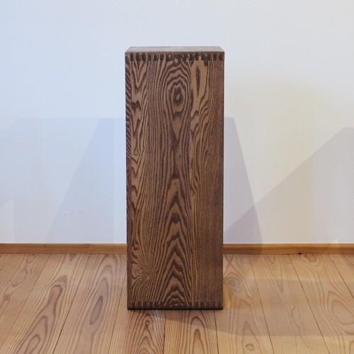 オープンラック 棚 木製 おしゃれ 80 ボックス 収納棚 シェルフ box ライト ダーク タモ 無垢 スリム 大 