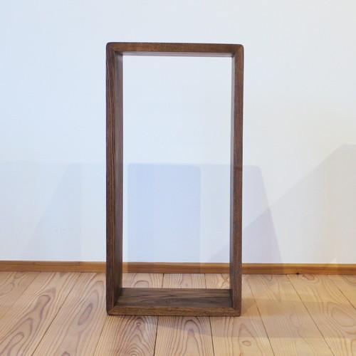 オープンラック 棚 木製 おしゃれ 80 ボックス 収納棚 シェルフ box ライト ダーク タモ 無垢 スリム 大 