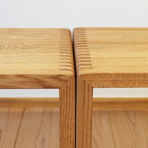 221　タモ材　オープンラック　ボックス　飾り棚　大小セット　展示品 タモ材 L型 オープンラック【FUTABA SELECT】 - Futaba Original