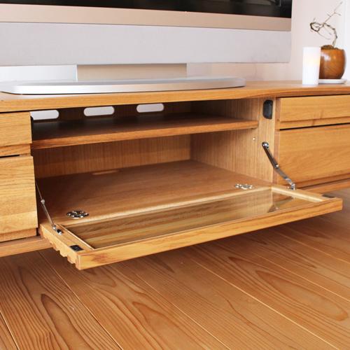 tomo木製テレビボード　ローボード 200cm 楽天市場】開梱設置付 TVボード ルーク 幅200cm 天然木 ウォールナット