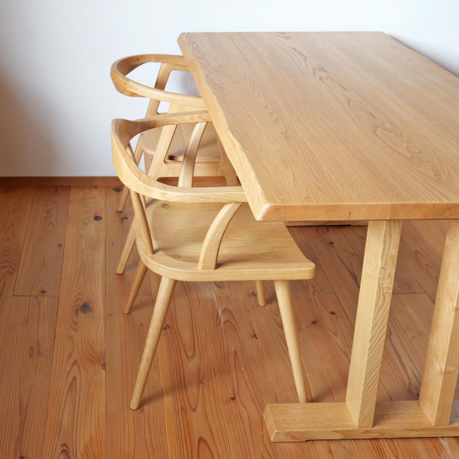 無垢　木製　ダイニングテーブル　130 x 85 x 69 ダイニングテーブル 幅130×奥行85cm 天然木 クリ 無垢 長方形 サイズ