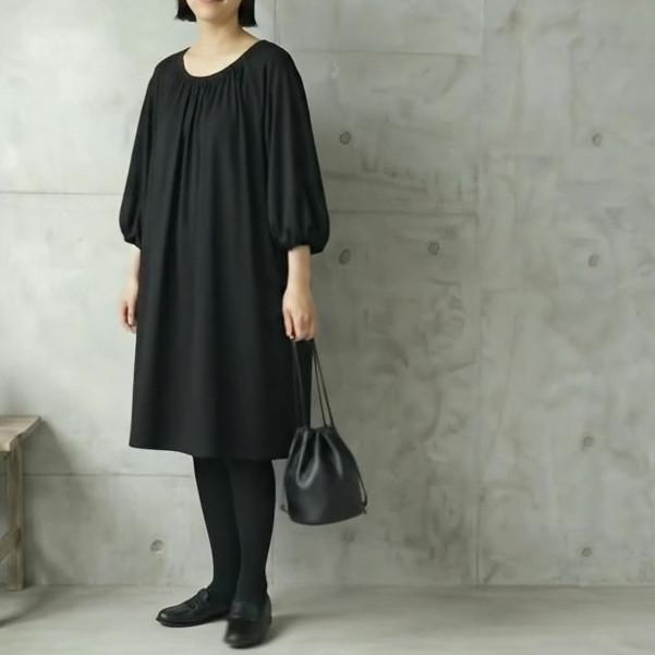 最終値下げ！yoriノースリーブチュニックカットソー　ブラック　フリーサイズ Vieo（ヴィオ） チュニック ワンピース ワンピ ノースリーブ ブラック