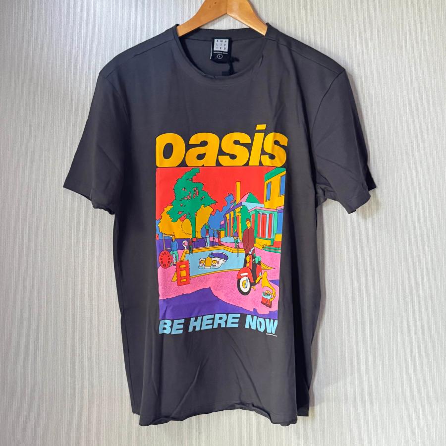 Amplified Unisex Adult Be Here Now Oasis T-Shirt : マルイチストア