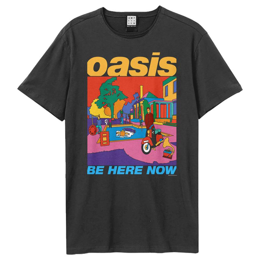 Amplified Unisex Adult Be Here Now Oasis T-Shirt : マルイチストア