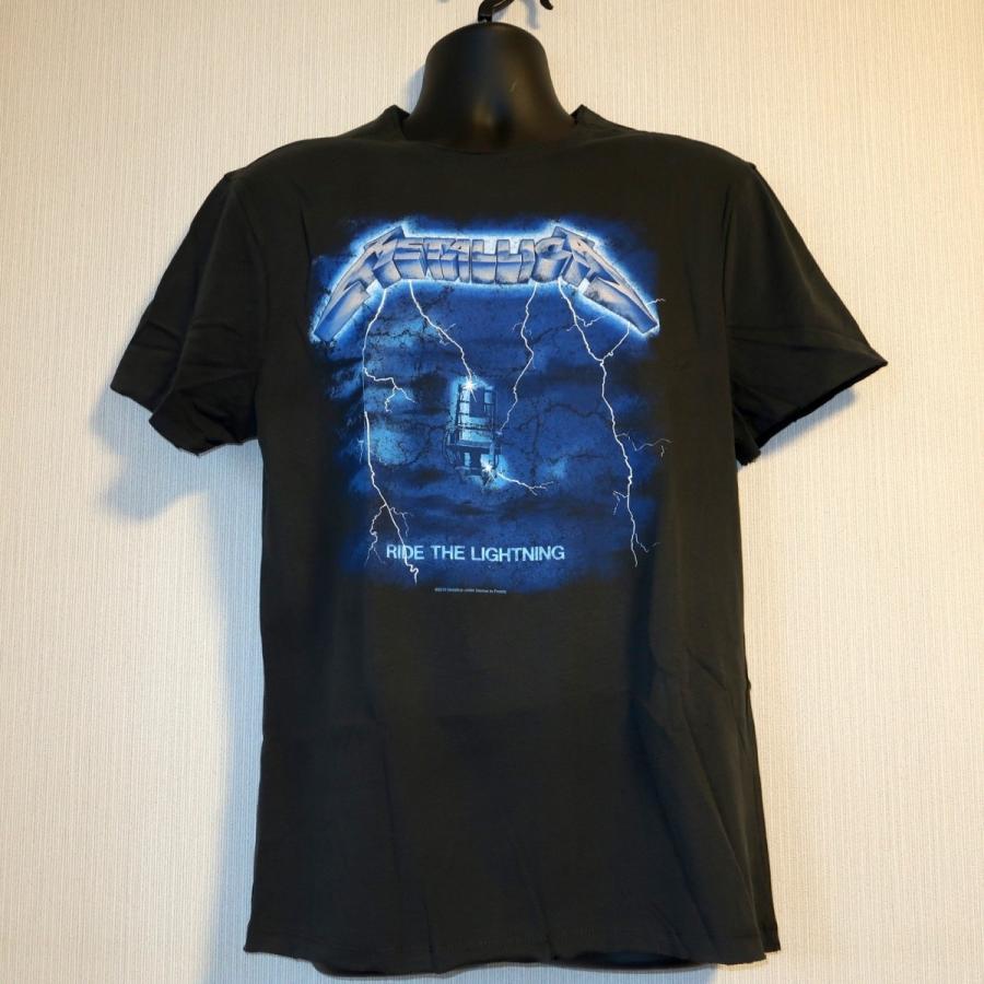 アンプリファイドメタリカ ライドザライトニングTシャツ ロックTシャツ Amplified METALLICA RIDE THE LIGHTNING T-SHIRT｜maruichistore-y