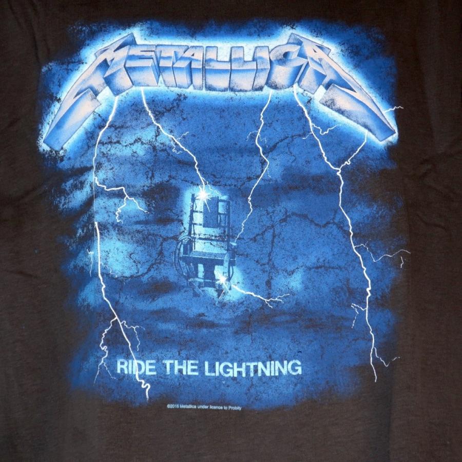 アンプリファイドメタリカ ライドザライトニングTシャツ ロックTシャツ Amplified METALLICA RIDE THE LIGHTNING T-SHIRT｜maruichistore-y｜02