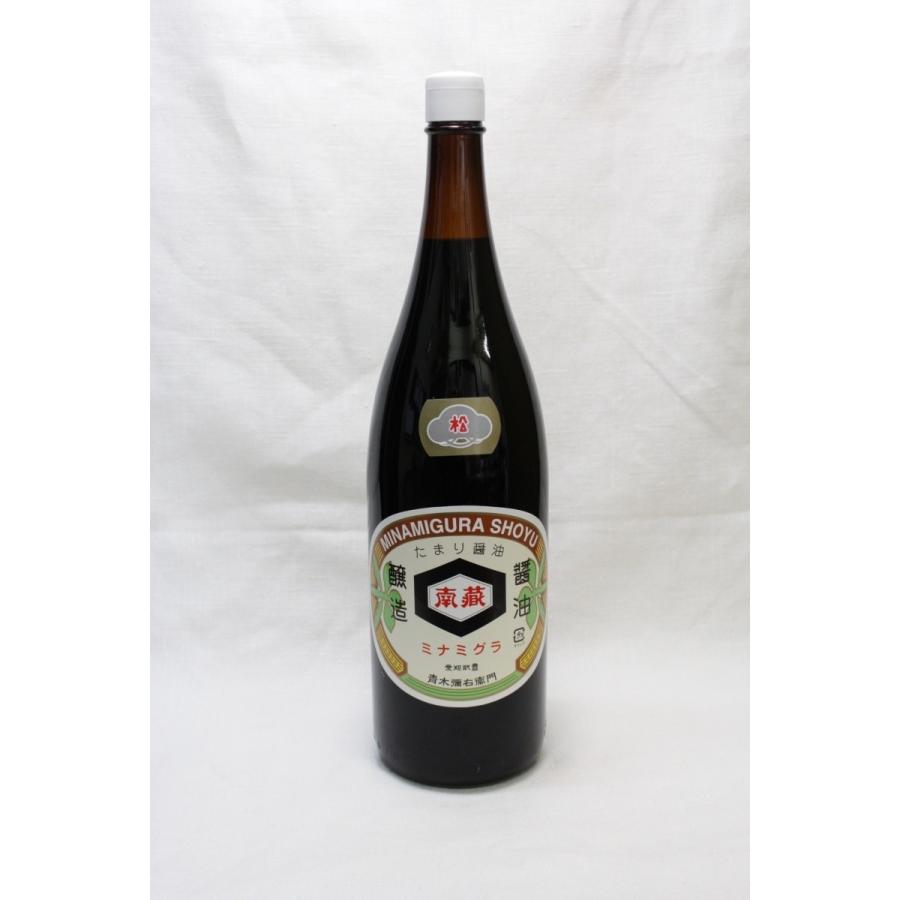 南蔵 本醸造たまりしょうゆ 松印 1.8L 瓶入り : 株式会社マルイ榊原