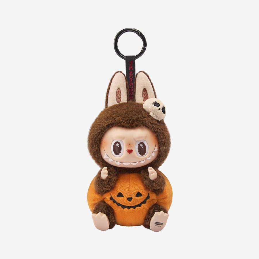 ラブブ ハッピーハロウィンパーティ ぬいぐるみペンダント POP MART LABUBU Happy Halloween Party Series-Sitting Pumpkin Vinyl
