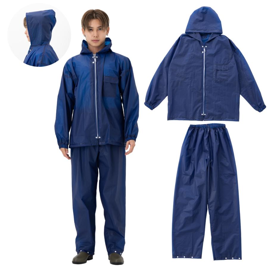 公式】レインスーツ メンズ レディース 上下 防水 カッパ 雨具 自転車