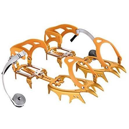 美しい Brs アルミニウム合金 超軽量 14歯雪山アイゼン 氷氷グリッパー アイゼンクライミング ゴールデンー Golden Orange 100 本物保証 Test Pendarnet Com