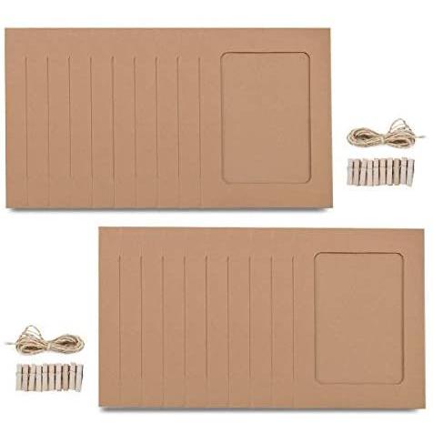 ピクチャーフレーム ペーパーフォトフレーム 写真フレーム 紙製 写真整理 壁掛け おしゃれ クリップ 紐付き 枚セット ブラウン ブラウン Mar Vfbo0ec まるじゅヤフー店 通販 Yahoo ショッピング