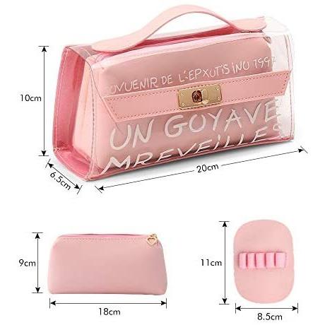 ペンケース 筆箱 ツールペンケース 化粧ポーチ 大容量 クリアペン ポーチ アイデア 多機能 シンプル おしゃれ 高校生 人気 ピンク Mar Vja09p2hg013 まるじゅヤフー店 通販 Yahoo ショッピング