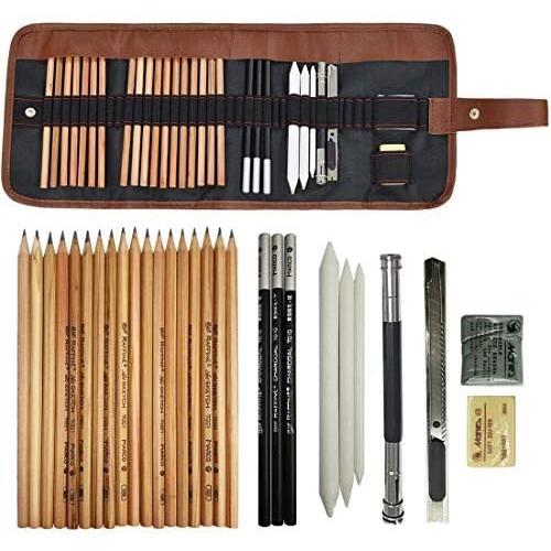 Loyouwo スケッチ鉛筆 29点セット鉛筆セット デッサン鉛筆 紙ペン 消しゴム 鉛筆ケース 紙ヤスリ 素描 初者 美術系学 スケッチスーツ Mar Vja09p3hg まるじゅヤフー店 通販 Yahoo ショッピング