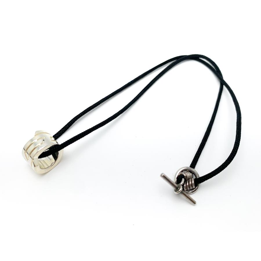 HERMES エルメス Hリング SV925 シルバー ネックレス HERMES エルメス Hリング SV925 シルバー ネックレス
