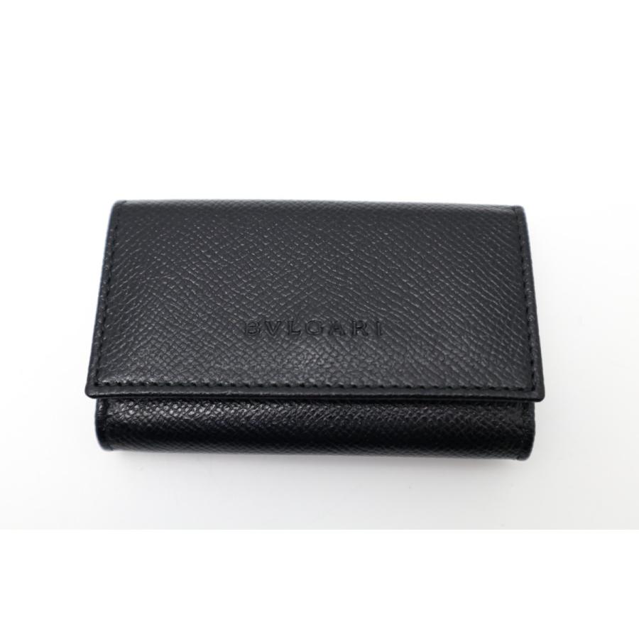 BVLGARI ブルガリ 黒 メンズ キーケース 6連 : 塚口丸十質舗