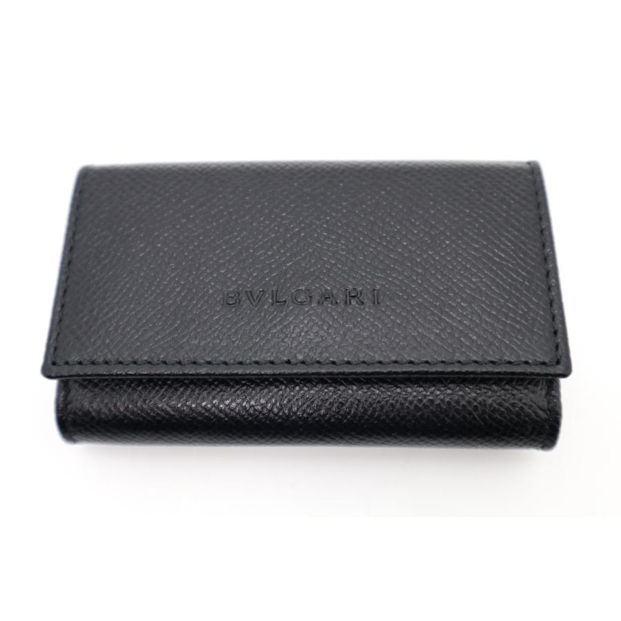 RFID搭載【未使用】ブルガリ キーケース ビーゼロワン 6連 黒 付属品完備 BVLGARI - 美品 ブルガリ キーケース ビーゼロワン 6連 本革 レザー 黒
