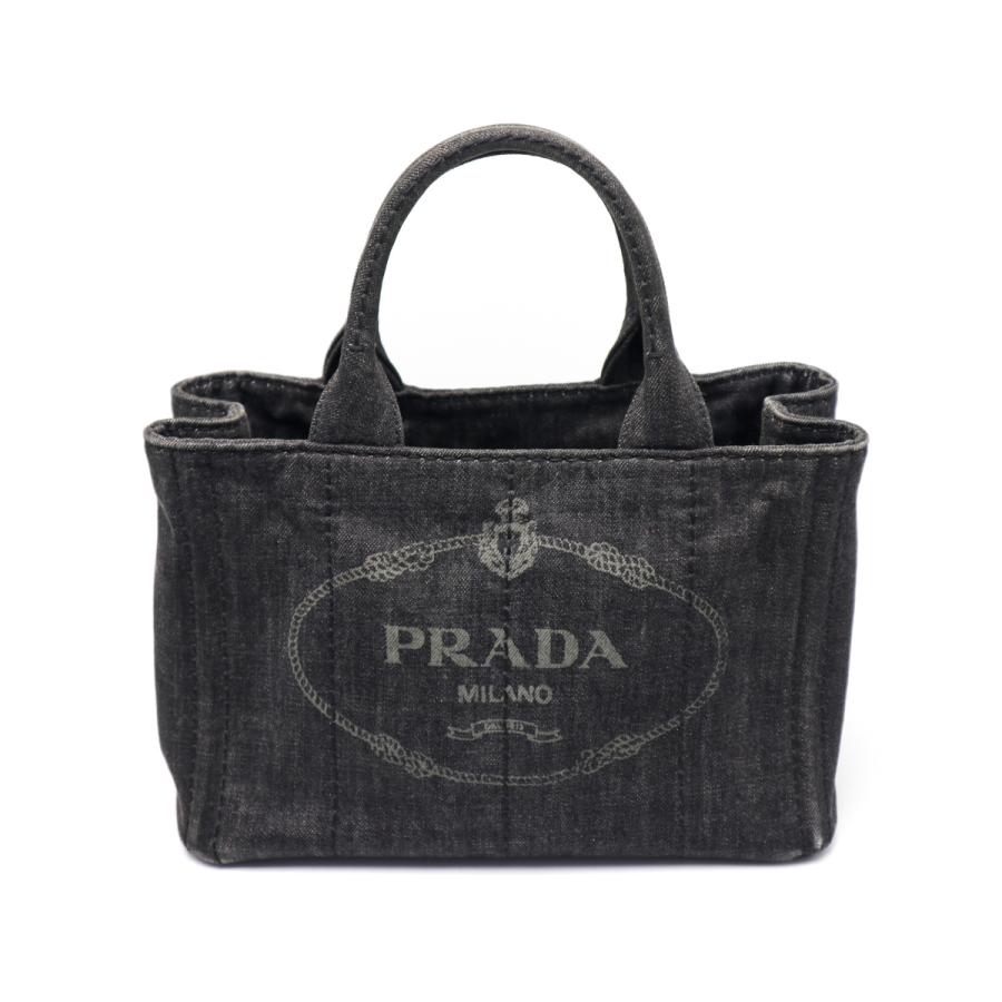 CANAPA PRADA プラダ デニム ミニカナパトート 2WAYショルダー