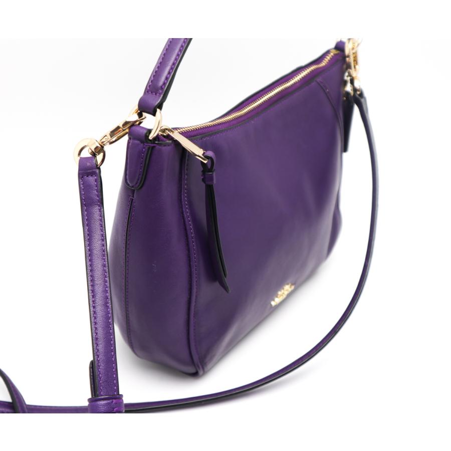 コーチ 2WAY ハンドバッグ  ショルダー レザー ロゴ ゴールド金具 紫 COACH（コーチ） 2WAYショルダーバック F1481-51900 : 塚口丸十質舗