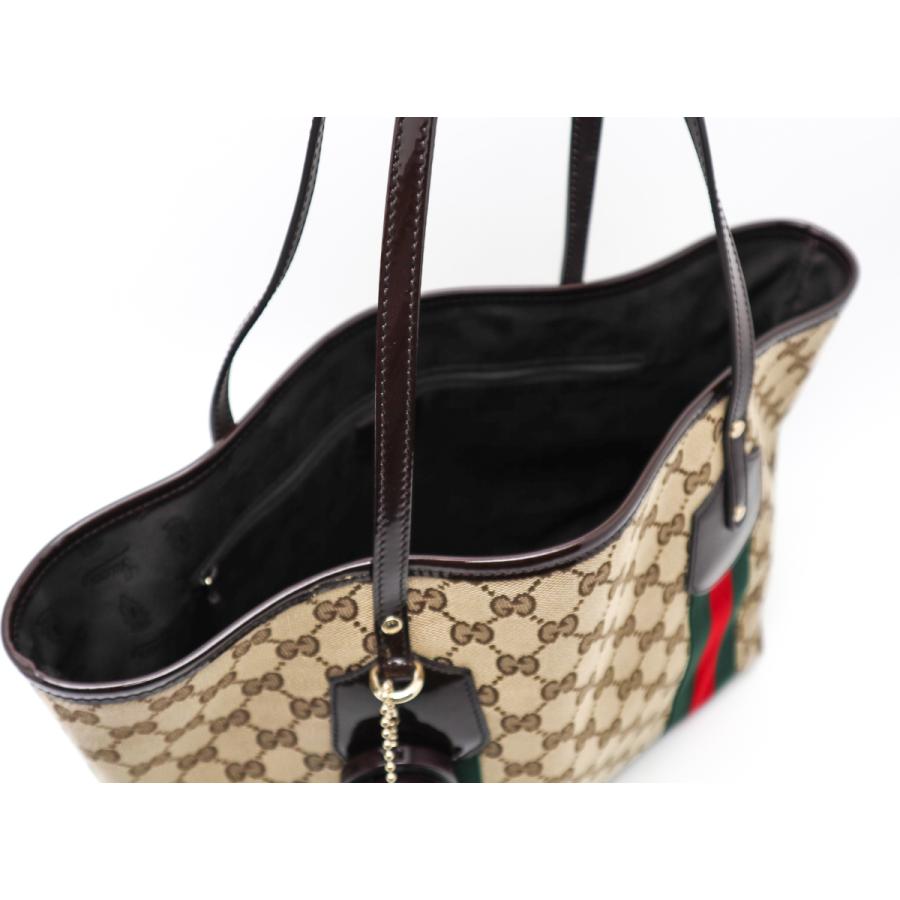 GUCCI（グッチ） GGキャンバス シェリーライン トートバック チャーム