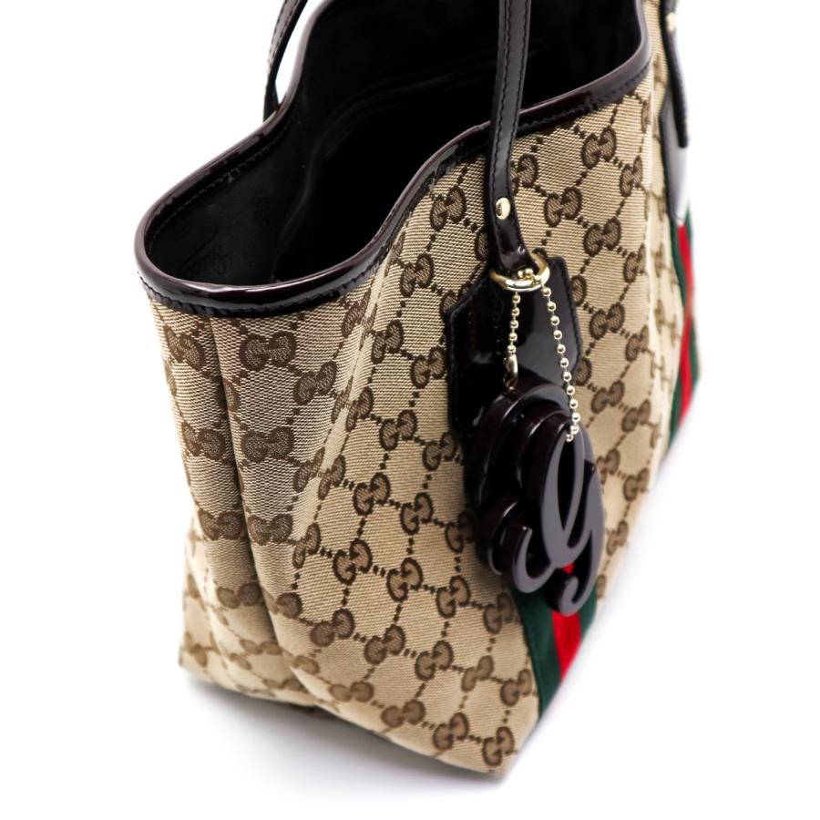 GUCCI（グッチ） GGキャンバス シェリーライン トートバック チャーム