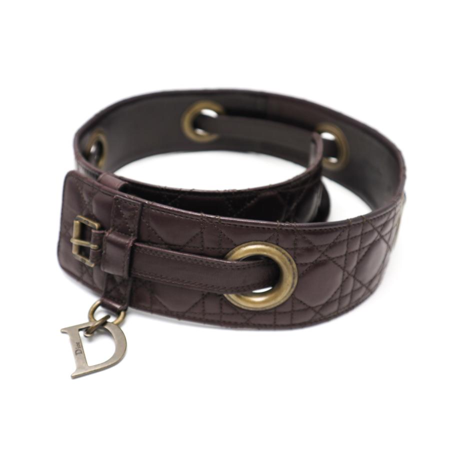 美品 ディオール カナージュ柄 ベルト Christian Dior（クリスチャン・ディオール） DIOR ディオール レディ