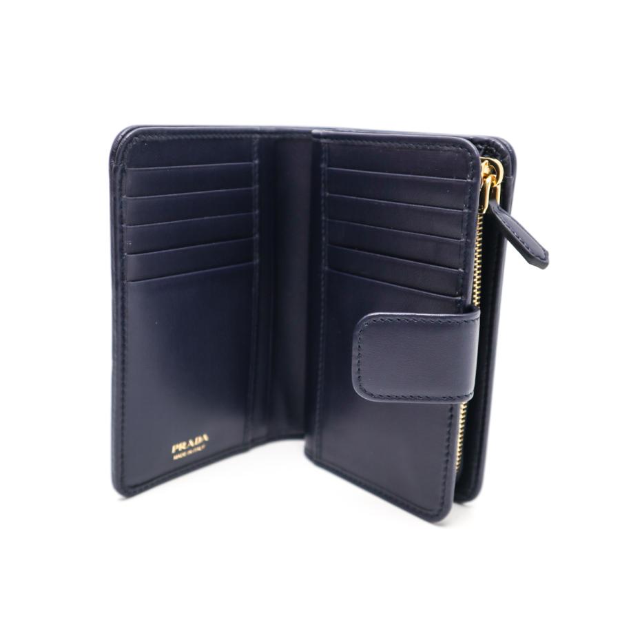 PRADA（プラダ） ファスナー付 2つ折り財布 1ML225 VITELLO PHENIX