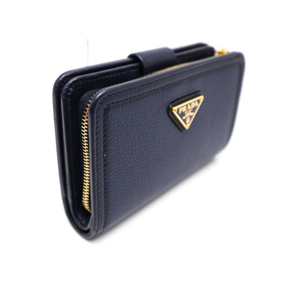 PRADA（プラダ） ファスナー付 2つ折り財布 1ML225 VITELLO PHENIX