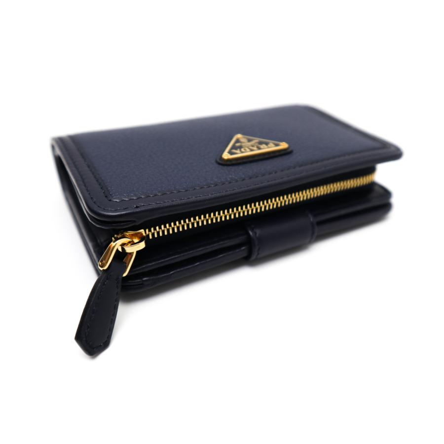 PRADA（プラダ） ファスナー付 2つ折り財布 1ML225 VITELLO PHENIX