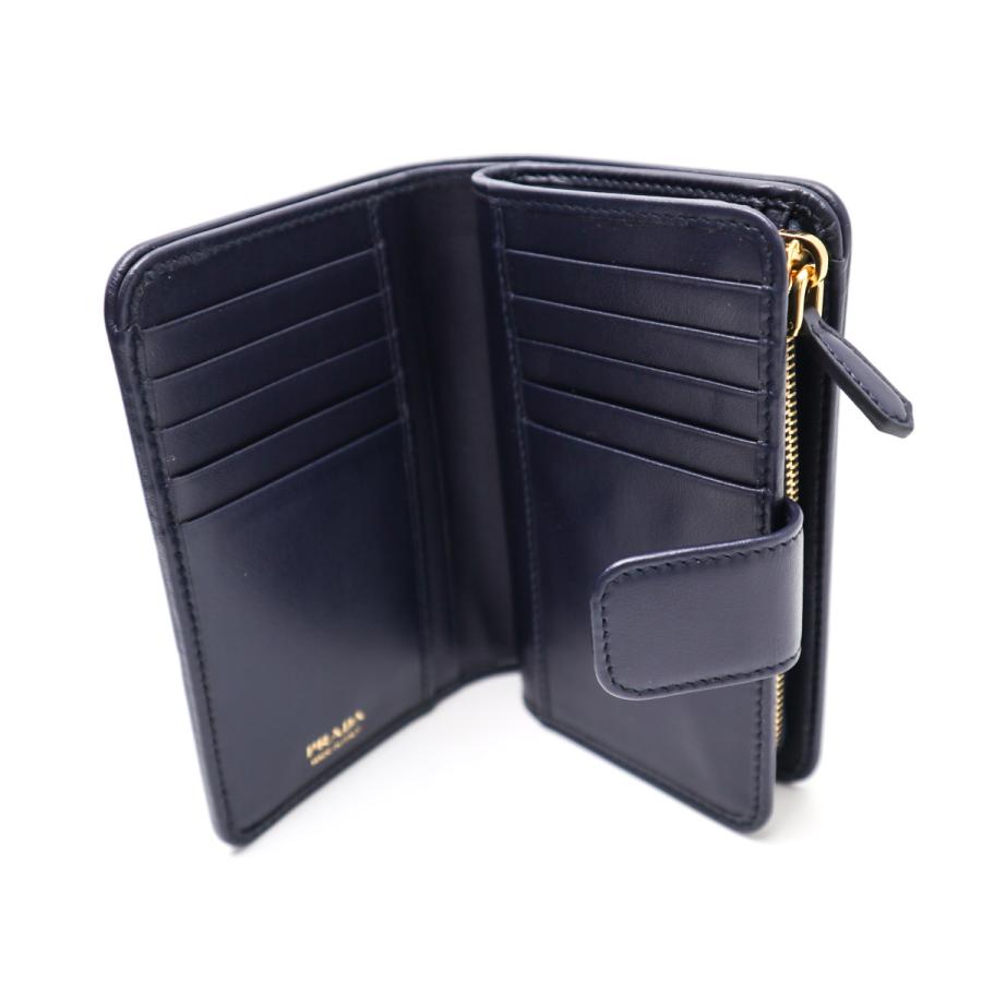 PRADA（プラダ） ファスナー付 2つ折り財布 1ML225 VITELLO PHENIX