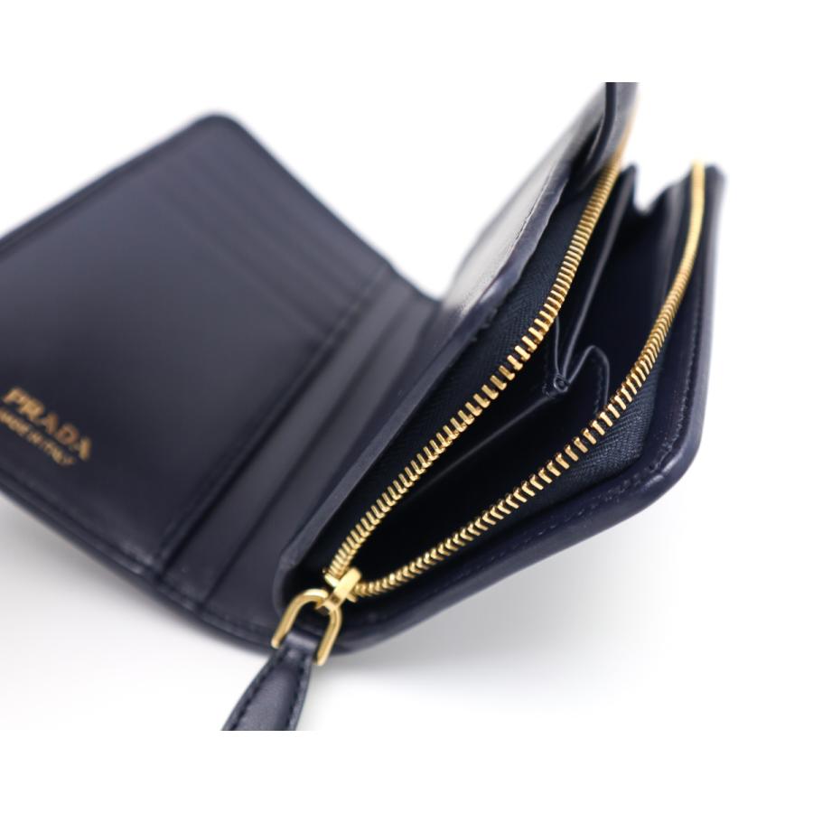 PRADA（プラダ） ファスナー付 2つ折り財布 1ML225 VITELLO PHENIX