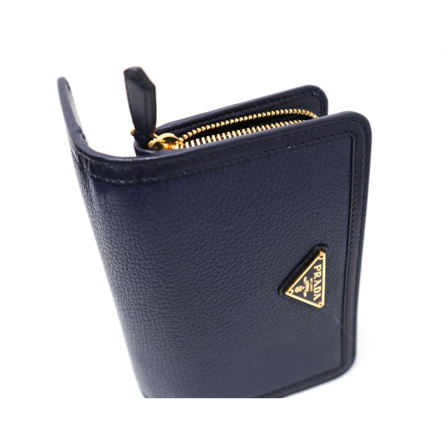 PRADA（プラダ） ファスナー付 2つ折り財布 1ML225 VITELLO PHENIX