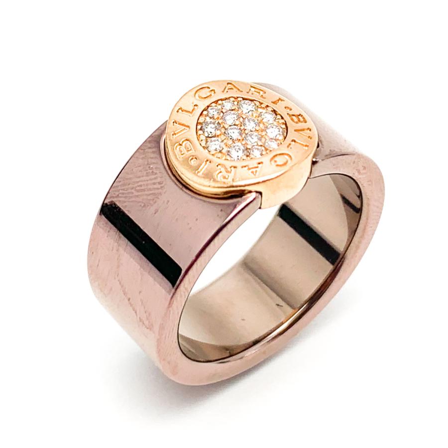 BVLGARI ローズゴールド リング Rose gold BVLGARI BVLGARI Ring with 0.28 ct Diamonds