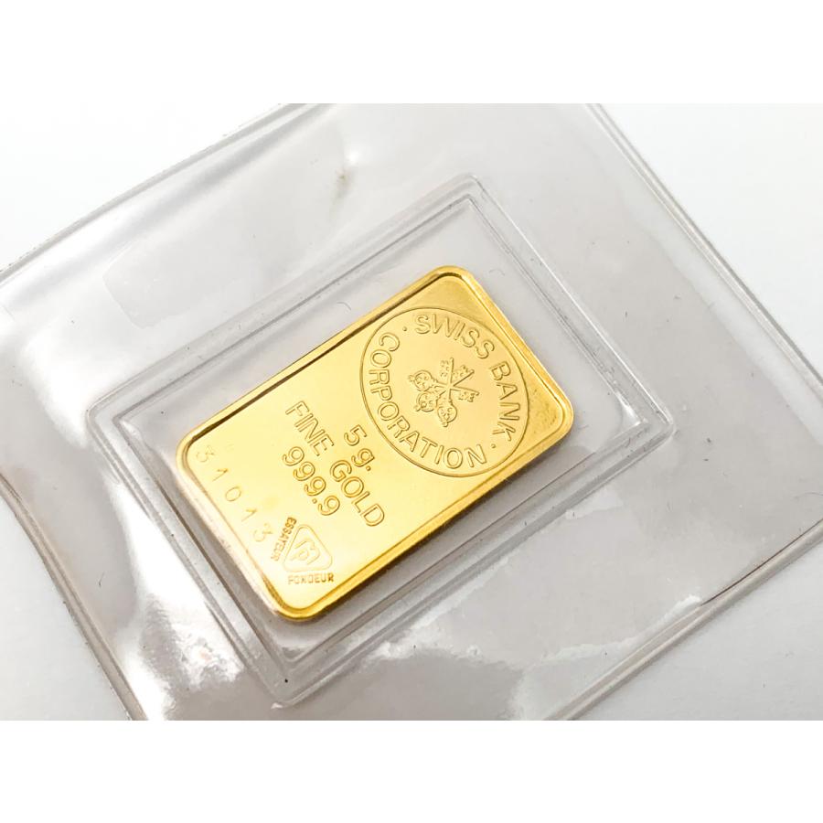 K24 純金 スイスバンク SWISS BANK インゴット 5.0g ブリスターパック