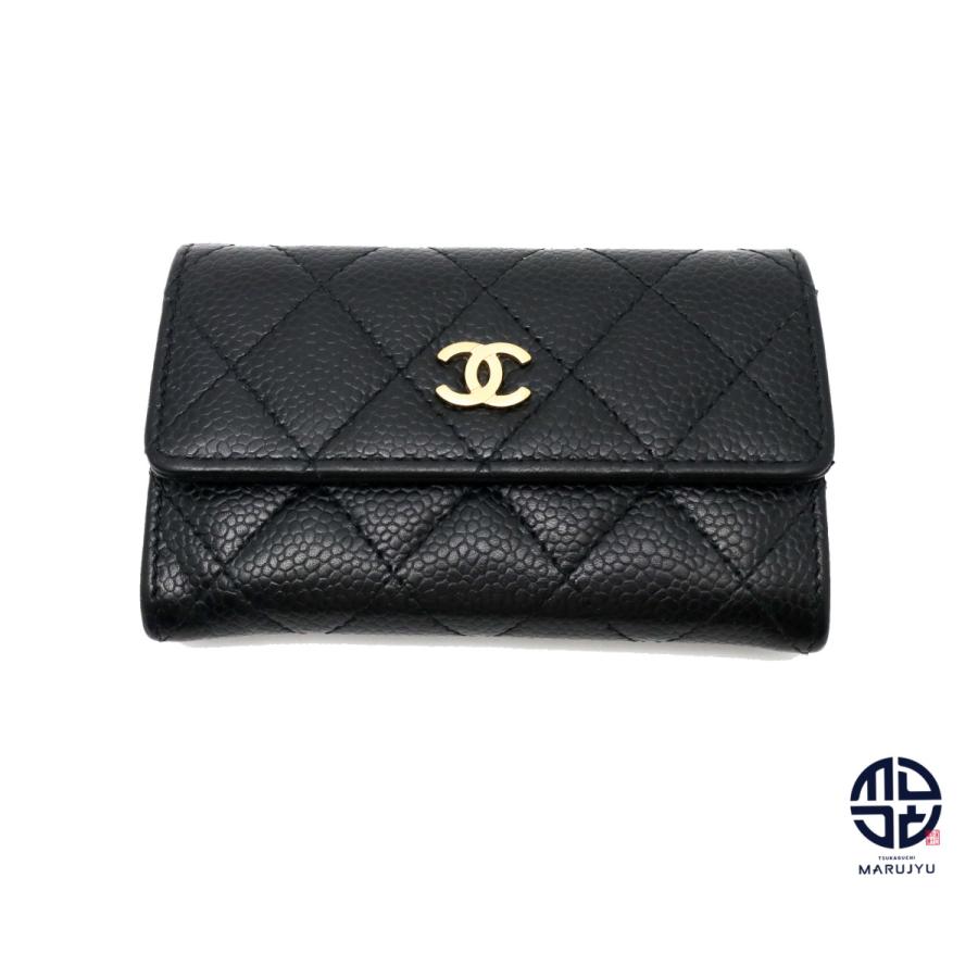 CHANEL（シャネル） キャビア 黒 マトラッセ カードケース : 塚口丸十
