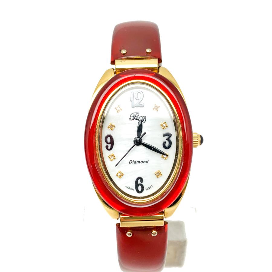 BEKKO べっ甲 鼈甲 ダイヤモンド レディース 腕時計 クオーツ 電池式