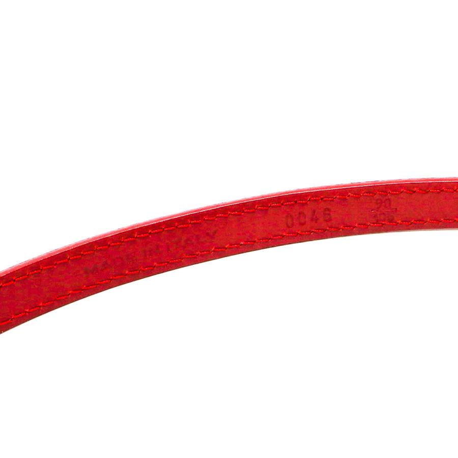 Dior HOMME DIOR ディオールオム エナメル 赤 レディース ベルト