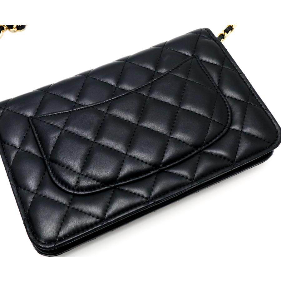 CHANEL マトラッセ ココマーク シングル チェーンウォレット G金具 CHANEL（シャネル） （未使用 展示品）シャネル マトラッセ ココマーク