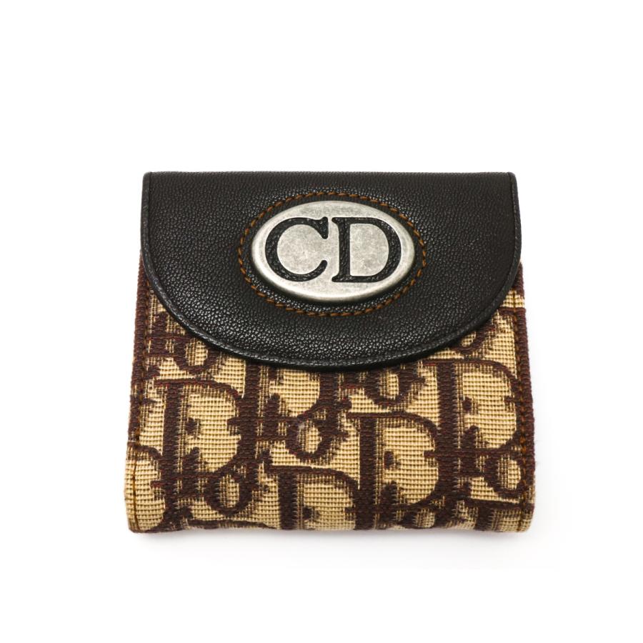 美品 ■Dior ディオール オブリーク トロッター 二つ折財布 Christian Dior（クリスチャン・ディオール） DIOR ディオール