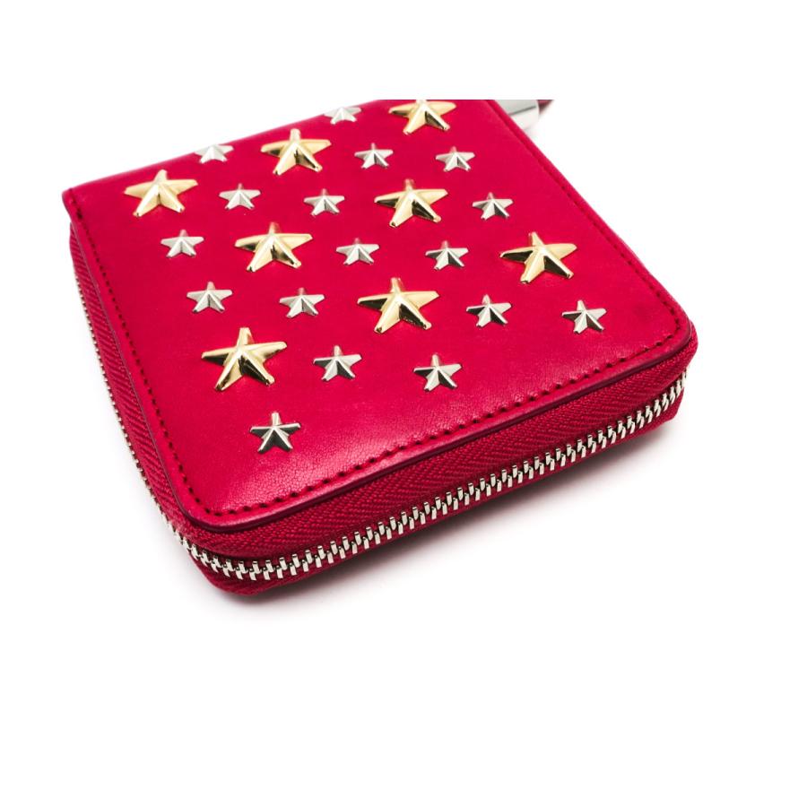 【専用】JIMMY CHOO ジミーチュウ コンパクト財布 スタースタッズ JIMMY CHOO（ジミーチュウ） スタッズ ファスナー付財布 コンパクト