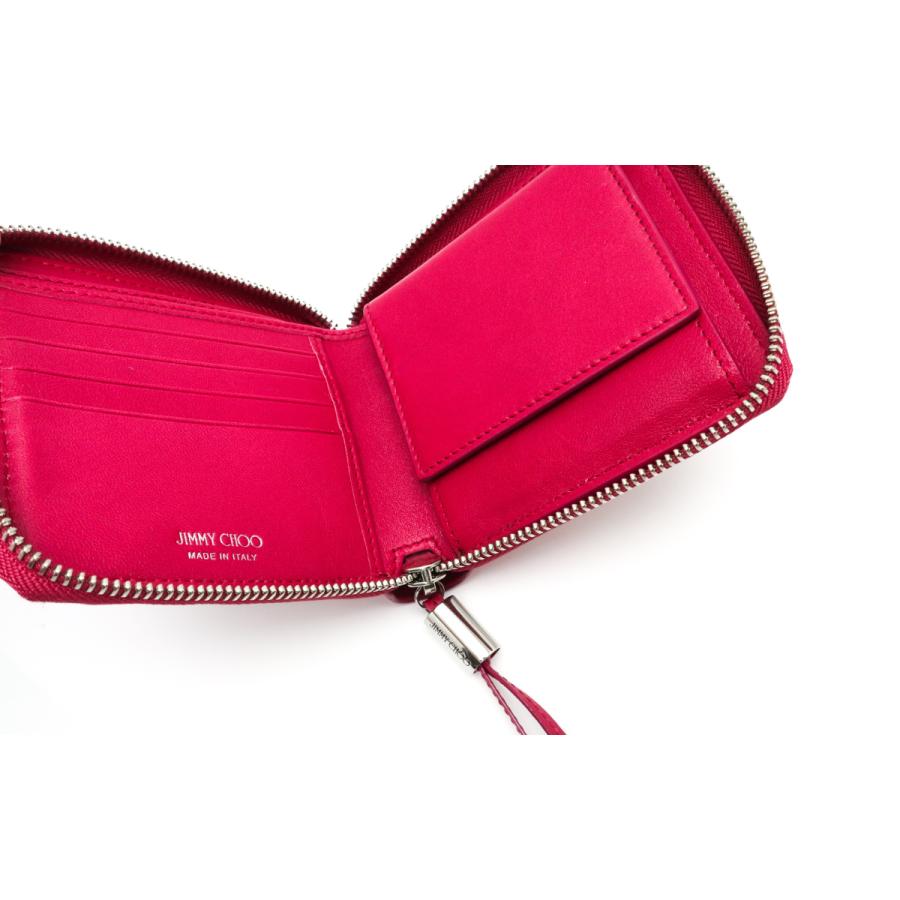 JIMMY CHOO（ジミーチュウ） スタッズ ファスナー付財布 コンパクト