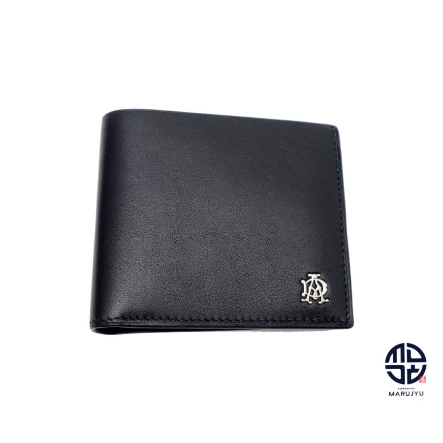 dunhill 二つ折り財布 黒 ダンヒル サイフ dunhill DUNHILL ダンヒル 黒 カーフ 2つ折り財布 コンパクト