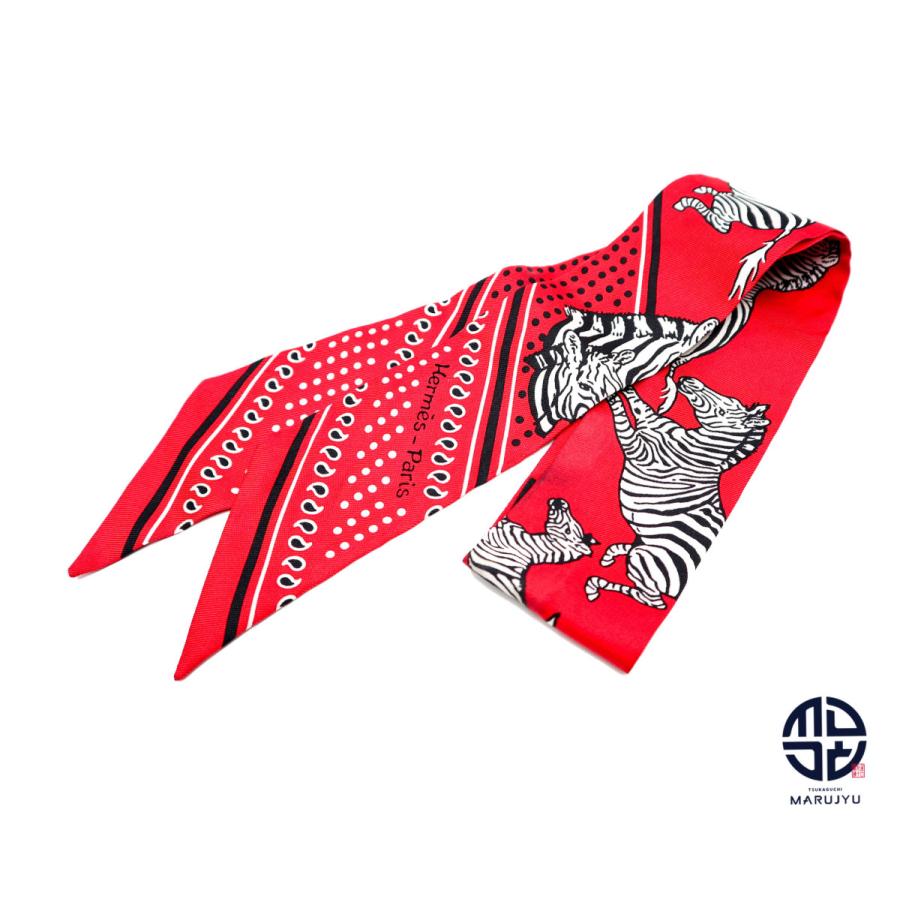 HERMES（エルメス） シルク しまうま 動物 ツイリー スカーフ : 塚口丸